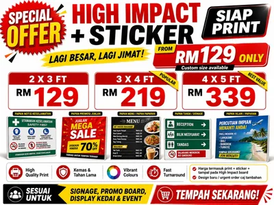 High Impact + Sticker