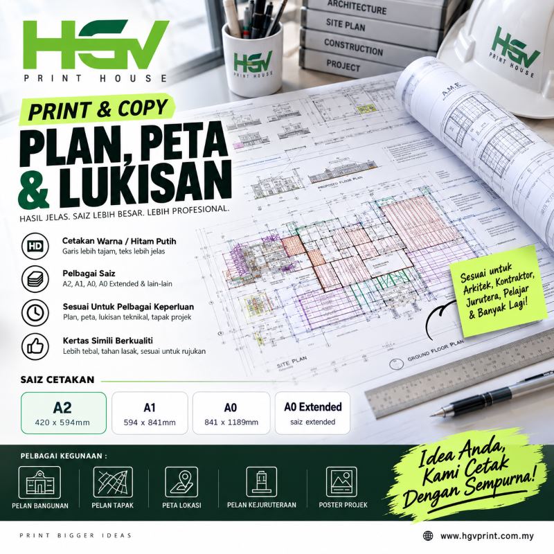 Print Plan, Peta & Lukisan Saiz Besar