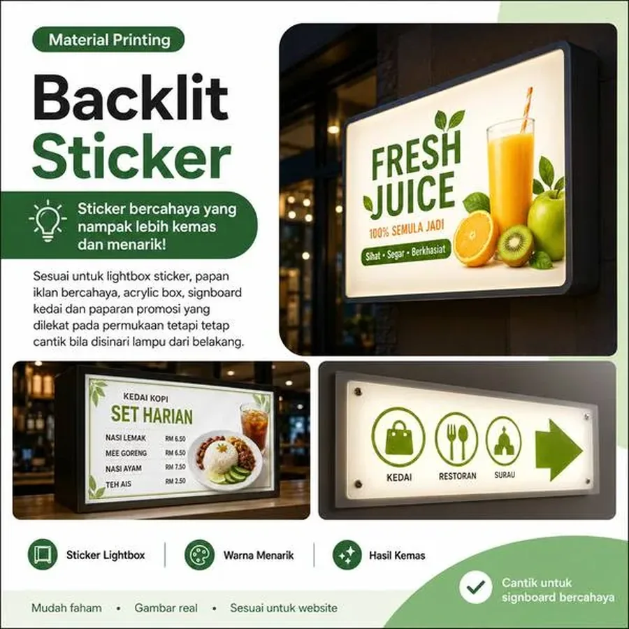 Backlit Sticker