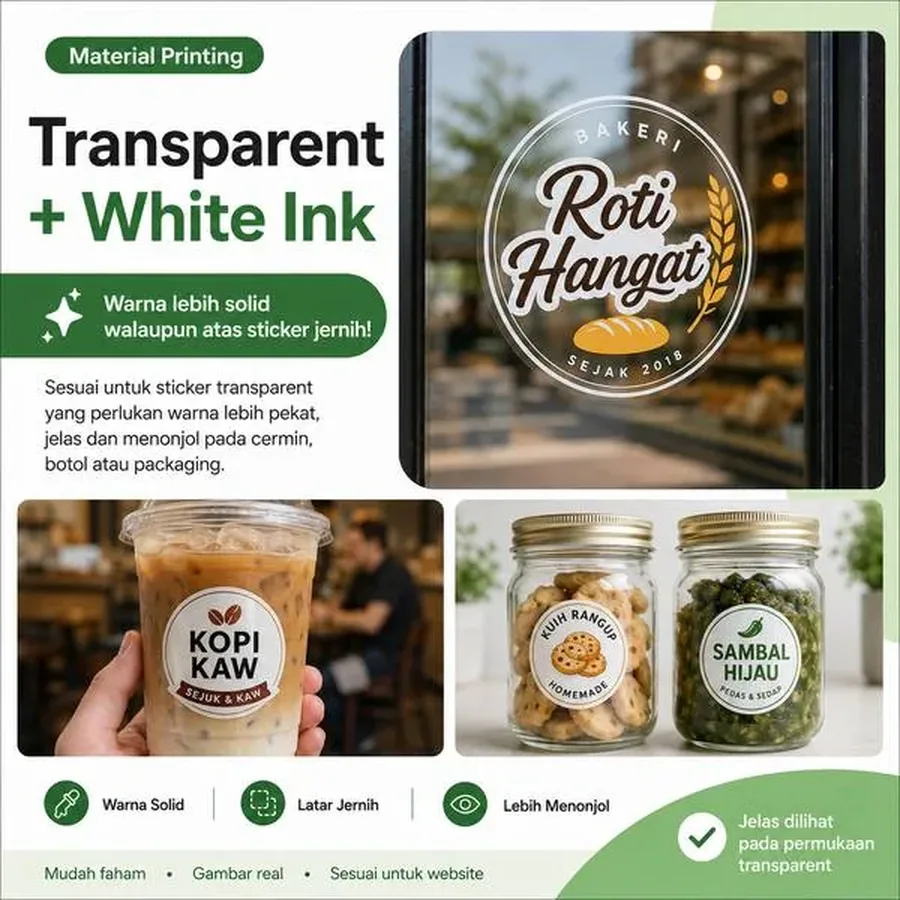 Transparent + White Ink