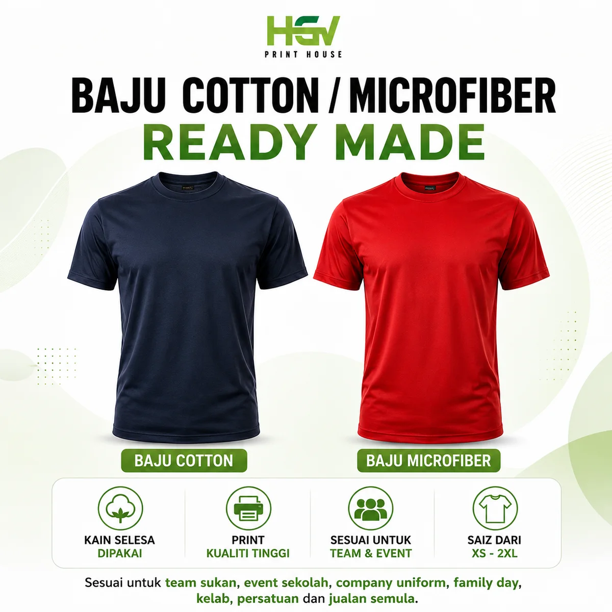 Baju Cotton Microfiber Ready Made