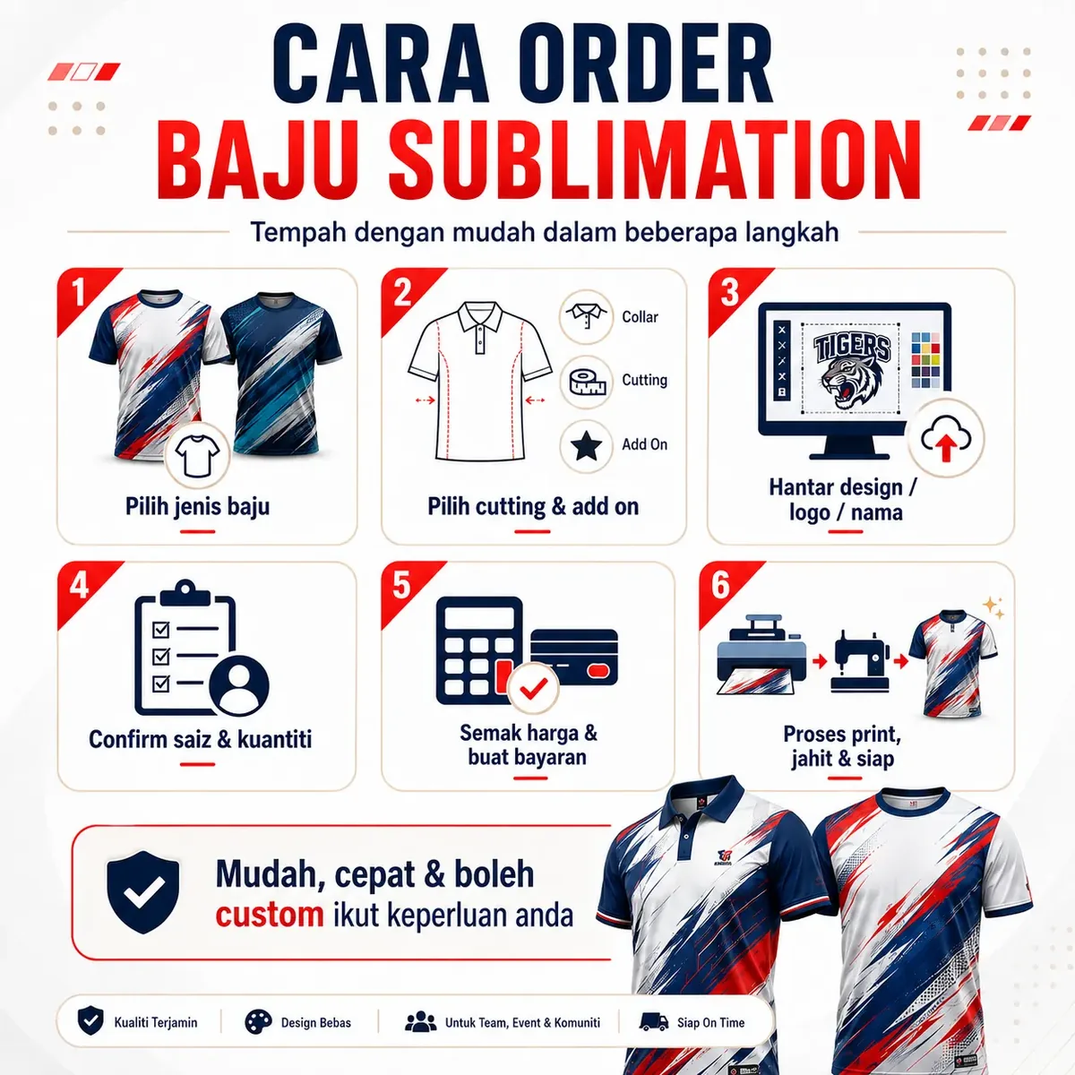 Cara Order Baju Sublimation