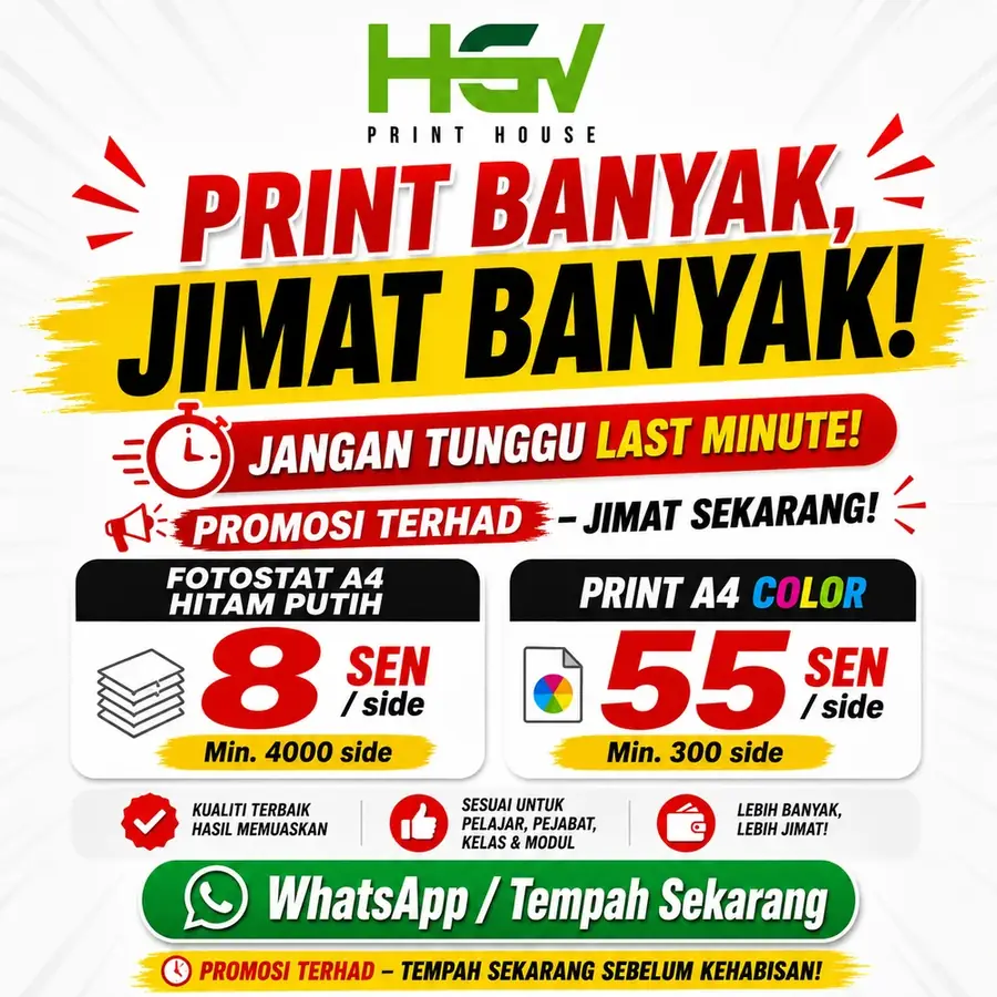Print Warna 55 Sen