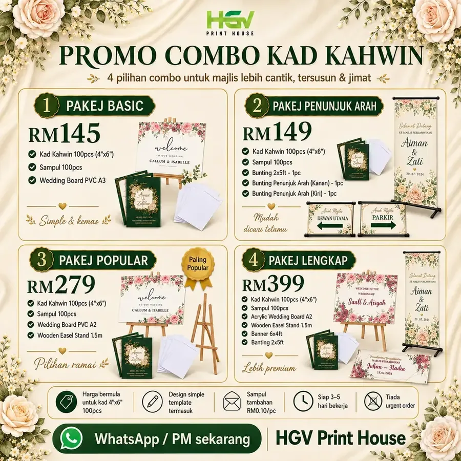 Promo Combo Kad Kahwin