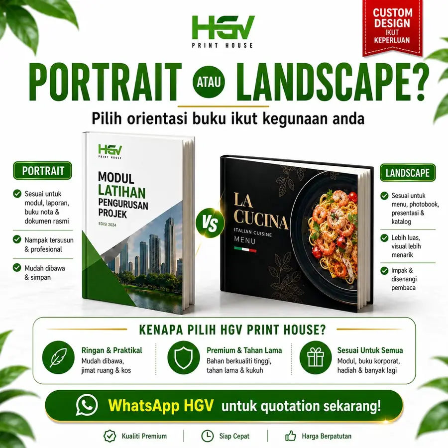 Portrait atau Landscape